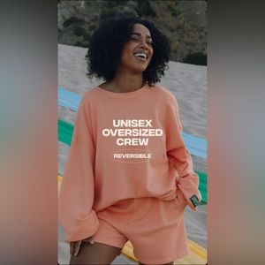 Daily Drills Reversible Oversized Crewneck - Spritz